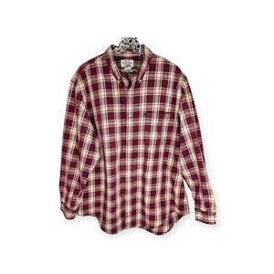 Ralph Lauren Jeans Co. Burgundy Plaid Flannel Shirt - Men's XXL 100% Cotton